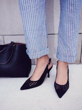 NEW Free People Brixton Kitten Heel size 7 MSRP: $148 black